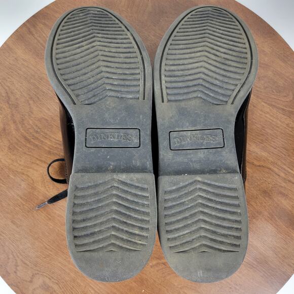 DINKLES Shoes Mens 11 Womens 13 Black Patent Formal Marching Band  Lace Up - Picture 7 of 16